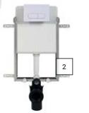 Concealed Cistern & White Flushplate 783907