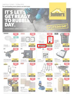 Builders KwaZulu-Natal & East London : It's Let's Get Ready To Rubble Day (16 April - 13 May 2024), page 1