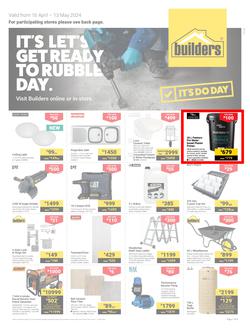 Builders KwaZulu-Natal & East London : It's Let's Get Ready To Rubble Day (16 April - 13 May 2024), page 1