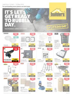 Builders KwaZulu-Natal & East London : It's Let's Get Ready To Rubble Day (16 April - 13 May 2024), page 1