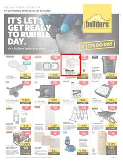 Builders KwaZulu-Natal & East London : It's Let's Get Ready To Rubble Day (16 April - 13 May 2024), page 1