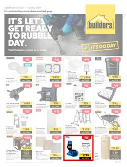 Builders KwaZulu-Natal & East London : It's Let's Get Ready To Rubble Day (16 April - 13 May 2024), page 1
