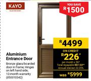 Kayo Aluminium Entrance Door