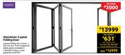 Kenzo Aluminium 4 Panel Folding Door