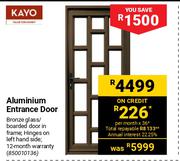 Kayo Aluminium Entrance Door