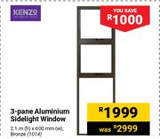 Kenzo 3 Panel Aluminium Sidelight Window