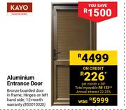 Kayo Aluminium Entrance Door
