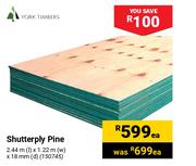 York Timbers Shutterply Pine-Each