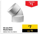 50mm PVC Waste Bend