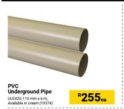 PVC Underground Pipe-Each