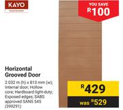 Kayo Hardboard Grooved Door 399291