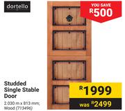 Dortello Studded Single Stable Door 713496