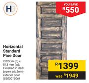 Horizontal Standard Pine Door 850001506