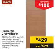 Kayo Horizontal Grooved Door
