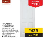 Kayo Townsend Timber Door-2.032m x 813mm