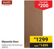 Kayo Masonite Door-2.032m (h) x 813mm (w)