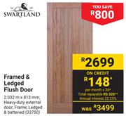 Swartland Framed & Ledged Flush Door