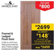 Swartland Framed & Ledged Flush Door