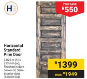 Horizontal Standard Pine Door