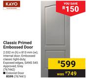 Kayo Classic Primed Embossed Door