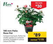 Flora 140mm Patio Rose Pot