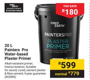 Fired Earth 20L Painters Pro Water Based Plaster Primer