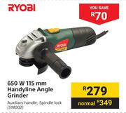 Ryobi 650W 115mm Handyline Angle Grinder
