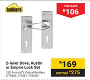 Builders 2 Lever Dove, Austin Or Empire Lock Set