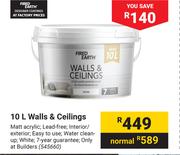 Fired Earth 10L Walls & Ceilings
