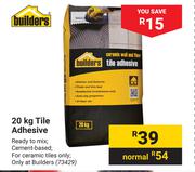 Builders 20Kg Tile Adhesive