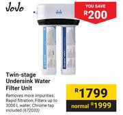 JoJo Twin Stage Undersink Water Filter Unit