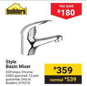Builders Style Basin Mixer