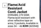 Beck Flame/Acid Resistant Conti Jacket