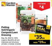 Garden Master Potting Soil/Organic Compost/Lawn Dressing-Each