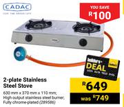 Cadac 2-Plate Stainless Steel Stove