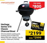 Megamaster Heritage Series 570 Classic Charcoal Braai