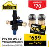Builders PCV 600kPa 2 Vacuum Breakers