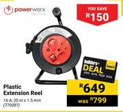 Powerworx Plastic Extension Reel 
