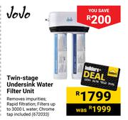 Jojo Twin-Stage Undersink Water Filter Unit