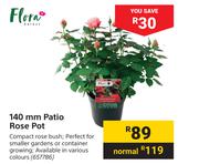 Flora 140mm Patio Rose Pot