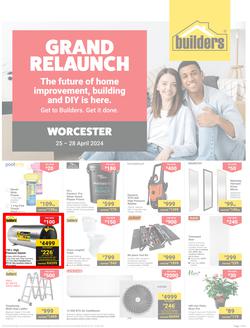 Builders Worcester : Grand Relaunch (25 April - 28 April 2024), page 1