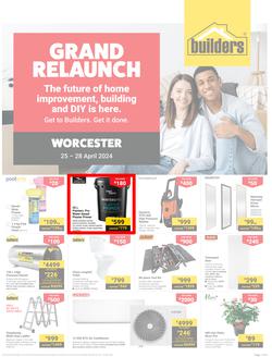 Builders Worcester : Grand Relaunch (25 April - 28 April 2024), page 1