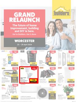 Builders Worcester : Grand Relaunch (25 April - 28 April 2024), page 1