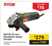 Ryobi 650W 115mm Handyline Angle Grinder