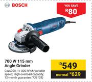Bosch 700W 115mm Angle Grinder GWS700
