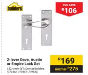 Builders 2-Lever Dove, Austin Or Empire Lock Set