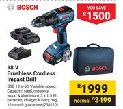 Bosch 18V Brushless Cordless Impact Drill
