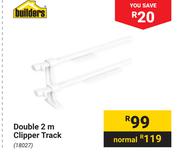 Builders Double 2m Clipper Track