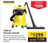 karcher 1400W Vacuum Cleaner WD3