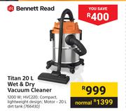 Bennett Read Titan 20Ltr Wet & Dry Vacuum Cleaner HVC220